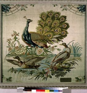 "孔雀挂毯"，菲利普-德-拉萨尔（1723-1805 年），1770 年 圣彼得堡艾尔米塔什博物馆 作者 Philippe de Lassalle