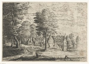 牧羊人和他的羊群
三幅风景画（系列名称） 作者 弗兰斯·范登·维恩加德