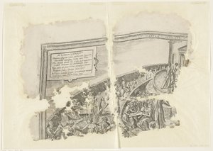 塞比斯场景版画的左上角
Tabula Cebetis Carta Vitae（物品上的标题） 作者 弗兰斯·弗洛里斯（一）
