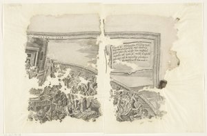塞比斯场景版画的右上角
Tabula Cebetis Carta Vitae（物品上的标题） 作者 弗兰斯·弗洛里斯（一）