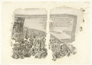 塞比斯场景版画的右上角
Tabula Cebetis Carta Vitae（物品上的标题） 作者 弗兰斯·弗洛里斯（一）