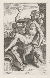 河神尼洛斯
尼吕斯
河神和海神（系列标题）
Semideorum Marinorum amnicorumque sigillariae imagines perelegantes（系列标题） 作者 飞利浦加勒