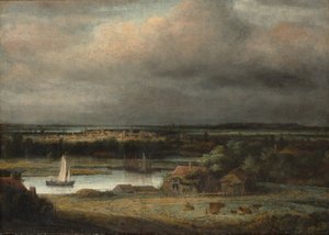 宽河景观，c.1648-49 作者 菲利普·德·科宁克