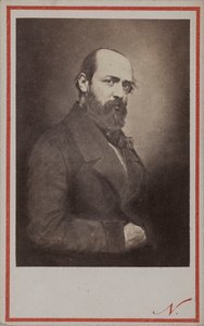 Henri Murger 1822-1861的肖像，1861年。