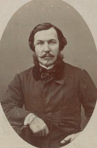 钢琴家和作曲家Alfred Quidant 1815-1893年的肖像。 作者 摄影工作室纳达尔。