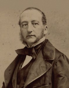 钢琴家和作曲家Sigismund Thalberg 1812-1871年的肖像，约1860年。