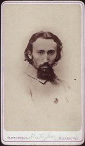扬-马特科1838-1893年的肖像，约1880年。 作者 摄影工作室 Valery Rzewuski。
