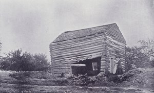 Canada: First Council House of Six Nations Indians, Brantford (b/w photo)