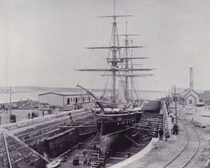 Canada: HMS "Canada" (b/w photo)