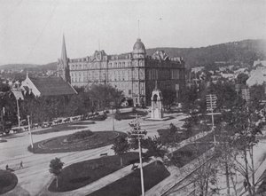 Dominion Square and Windsor Hotel, Montreal (b/w photo) 作者 加拿大摄影师
