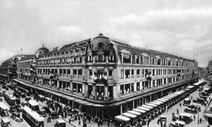 Le Bon Marché，约 1910 年（黑白照片） 作者 法国摄影师