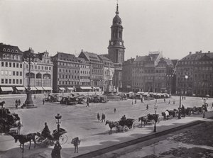 Altmarkt（黑白照片）。 作者 德国摄影师