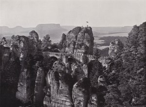 Basteibrucke (b/w photo) 作者 德国摄影师