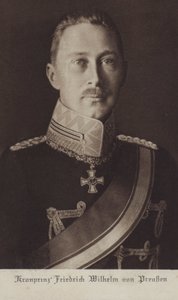 Crown Prince Wilhelm, eldest son of Kaiser Wilhelm II of Germany (b/w photo) 作者 德国摄影师