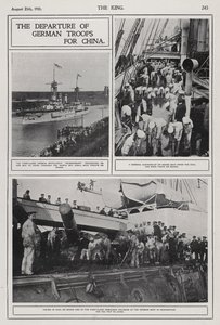 Departure of German troops for China to suppress the Boxer Rebellion, August 1900 (b/w photo) 作者 德国摄影师