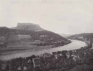 Der Lilienstein (b/w photo) 作者 德国摄影师