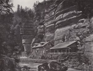 Edmundsklamm, Blockhaus (b/w photo) 作者 德国摄影师