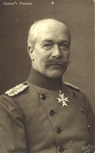 第一次世界大战德国步兵将军赫尔曼-冯-弗朗索瓦（黑白照片） 作者 德国摄影师