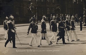 Kaiser Wilhelm II and his sons (b/w photo) 作者 德国摄影师