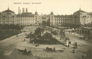 Karlsplatz Rondell, Munich (b/w photo) 作者 德国摄影师