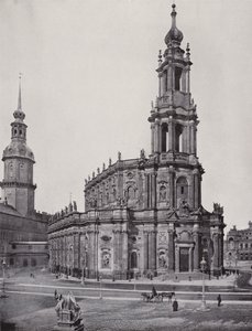 Katholische Hofkirche (b/w photo) 作者 德国摄影师