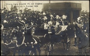 1909 年 2 月 9 日，爱德华七世国王在柏林对阵英格兰队 作者 德国摄影师