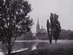 Leipzig: Johannapark Mit Lutherkirche (b/w photo) 作者 德国摄影师