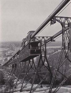 Loschwitz, Schwebebahn (b/w photo) 作者 德国摄影师