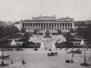 Lustgarten（黑白照片）。 作者 德国摄影师