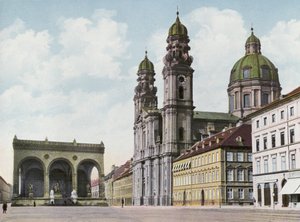 慕尼黑/慕尼黑：Theatinerkirche U Feldherrnhalle (照片) 作者 德国摄影师