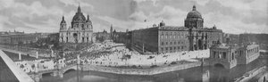 Museum, Lustgarten, Dom, Konigliches Schloss, Nationaldenkmal (b/w photo) 作者 德国摄影师