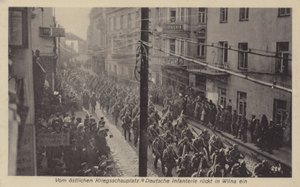 Occupation of Vilnius, Lithuania, by German troops during World War I 作者 德国摄影师