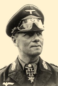 1942 年欧文隆美尔将军肖像（黑白照片）