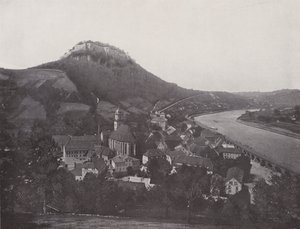 城市和堡垒 Konigstein（黑白照片） 作者 德国摄影师