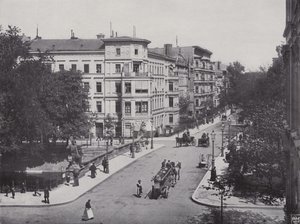 Kuchokera ku Heydt-Brucke und Bendler-Strasse (b / w chithunzi) 作者 德国摄影师