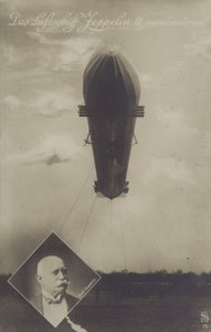 Zeppelin LZ III (b/w photo) 作者 德国摄影师