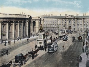College Green，都柏林（彩色照片） 作者 爱尔兰摄影师