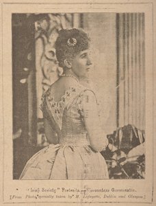 戈曼斯顿子爵夫人，《爱尔兰社会》[期刊]第七卷第 353 期 1894 年 10 月 13 日（新闻纸） 作者 爱尔兰摄影师