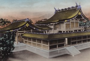 日本，约 1912 年：东京神社明治神宫主楼（照片） 作者 摄影师 日本人