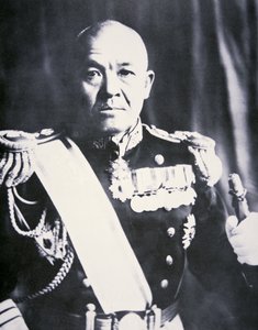 南云忠一海军中将（黑白照片