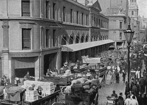 伦敦市比灵斯盖特市场（cillagesgate Market），c1900年，1911年