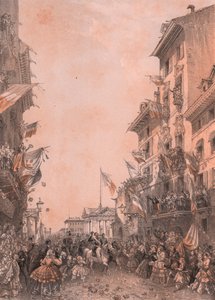 国王维托里奥-埃马努埃莱二世在伦巴第的布雷西亚入境 作者 布莱斯·尼古拉斯·勒苏尔
