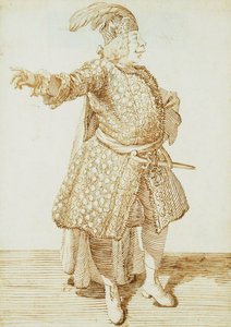 Castrato Gaetano Caffarelli的肖像，约1735年