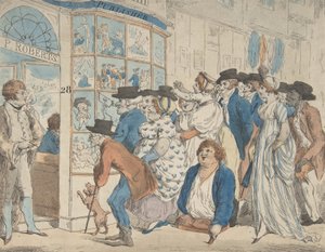 皮尔西-罗伯茨的漫画店，霍尔本中街28号，1801年。