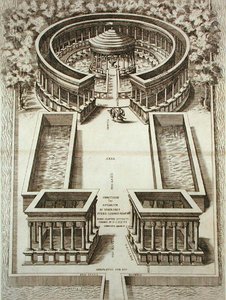 瓦罗的鸟巢，出自J.Laurus的《Roma Verus et Nuova》，1614年出版（雕版画）。 作者 皮耶罗（后）利戈里奥