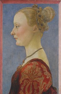 女人的画像，约。 1480。