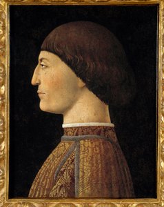 Portrait of Sigismond Malatesta, Lord of Rimini (1417-1468) Painting by Piero della Francesca (1410/1420-1492) 1451 Sun. 0,44 X 0,34 m - Portrait of Sigismund Malatesta (Sigismondo Pandolfo Malatesta), Lord of Rimini (1417-1468). Painting by Piero della Fr 作者 皮耶罗·德拉·弗朗西斯卡