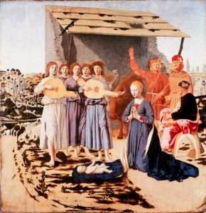 耶稣诞生，1470-1475年 作者 皮耶罗·德拉·弗朗西斯卡