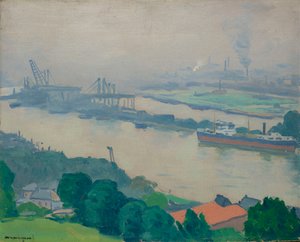 1927年，鲁昂附近的克罗伊塞特的塞纳河。 作者 阿尔伯特·马尔凯