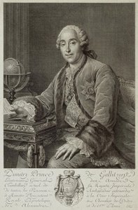 德米特里-米哈伊洛维奇-戈利岑王子的画像 1721-1793年，1762年 作者 皮埃尔·亚历山大·塔迪厄